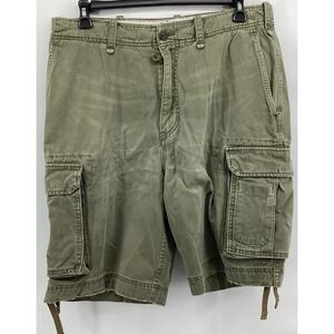 Vintage Abercrombie & Fitch A&F Shorts Mens 34 GreenParatrooper Cargo Utility